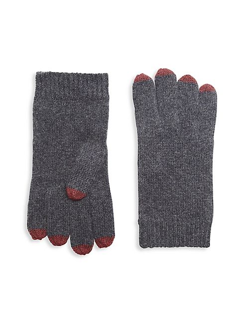 Saks Fifth Avenue Collection - Knit Touch Tech Cashmere Gloves