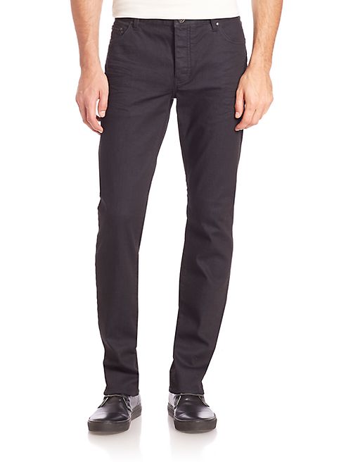 John Varvatos - Buttoned Slim-Fit Jeans