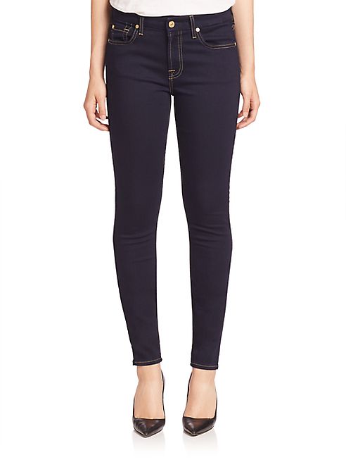 7 For All Mankind - b(air) Rinsed Indigo Skinny Jeans