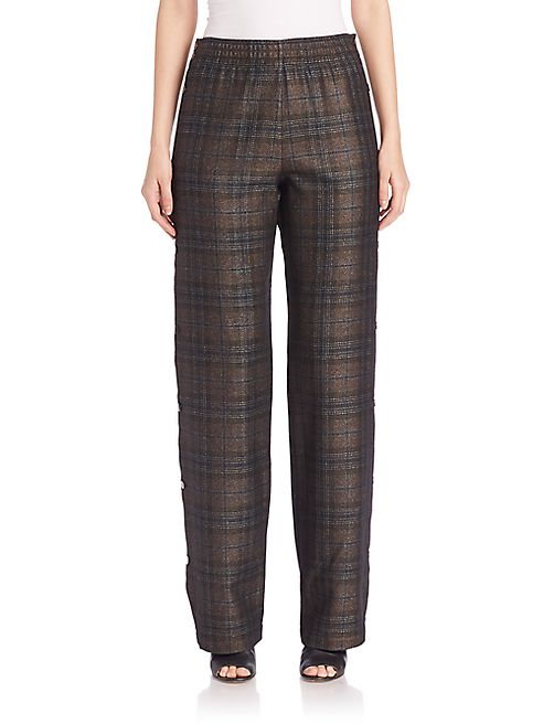 Maison Margiela - Side-Button Check Pants