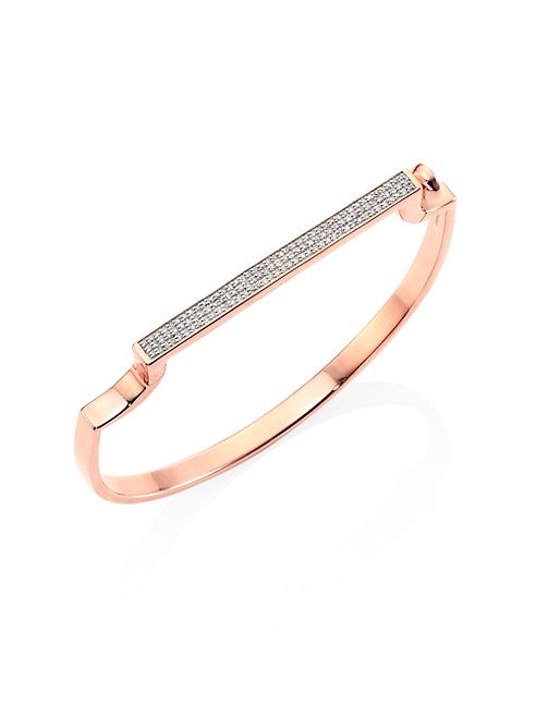 Monica Vinader - Signature Thin Diamond Pavé Bangle