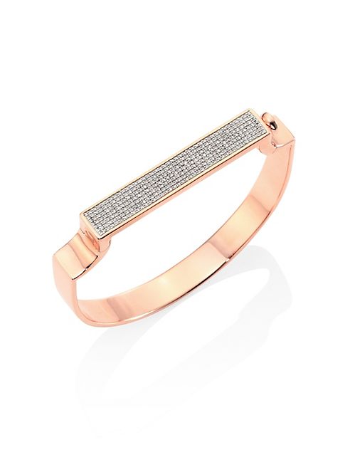 Monica Vinader - Signature Diamond Bangle Bracelet