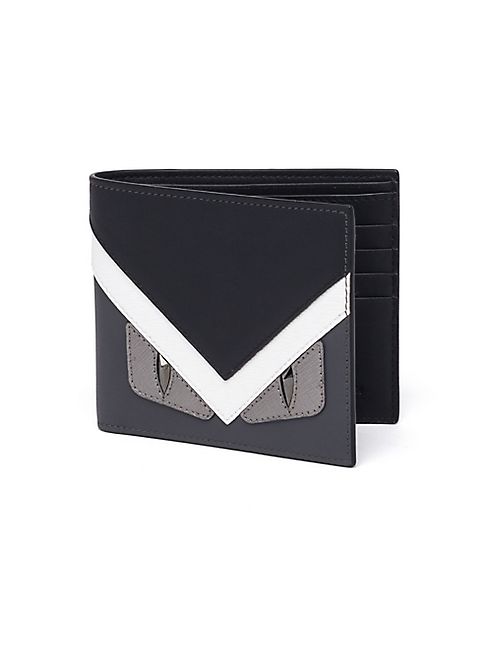 Fendi - Monster Calf Leather Bi-Fold Wallet