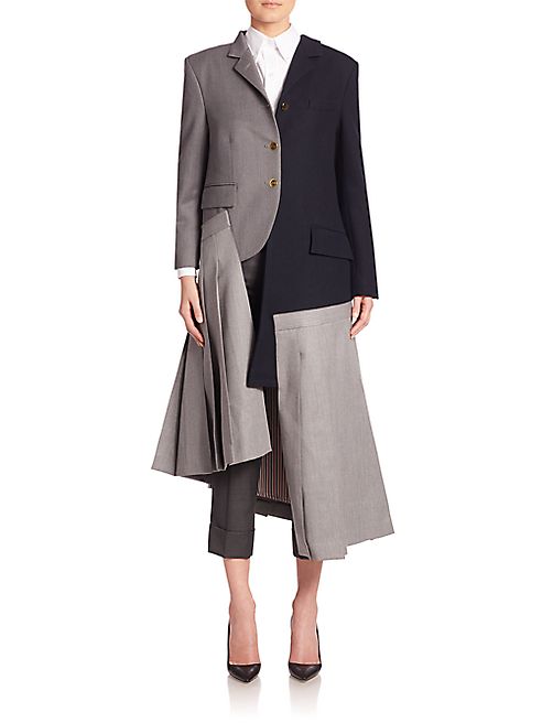 Thom Browne - Woolen Jacket & Skirt Dress