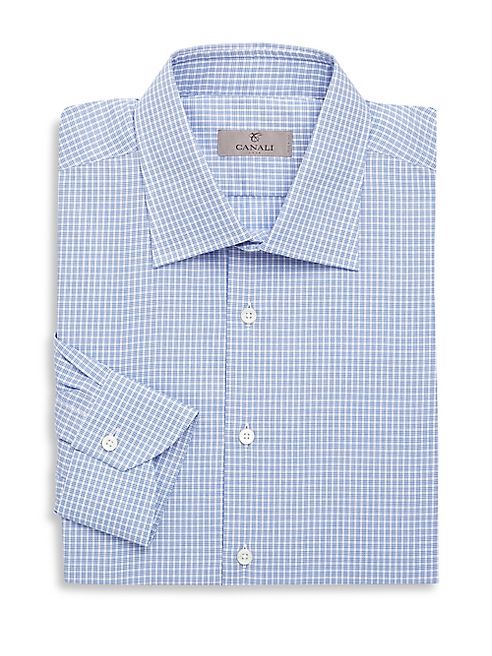 Canali - Slim-Fit Check Dress Shirt