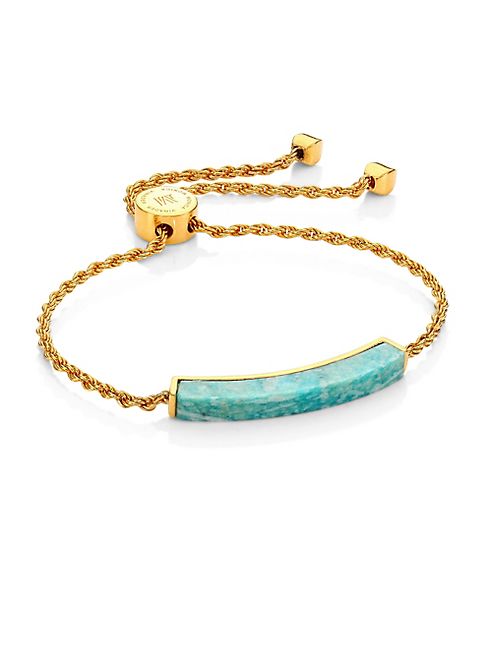 Monica Vinader - GP Linear Amazonite Slider Bracelet