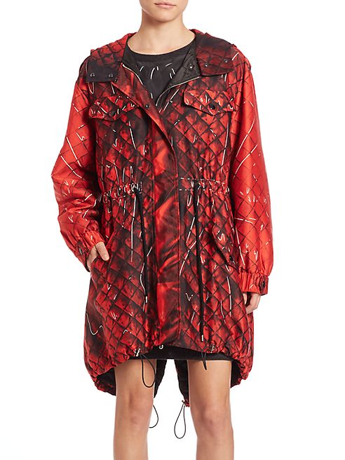 Moschino - Faux Quilted Parka