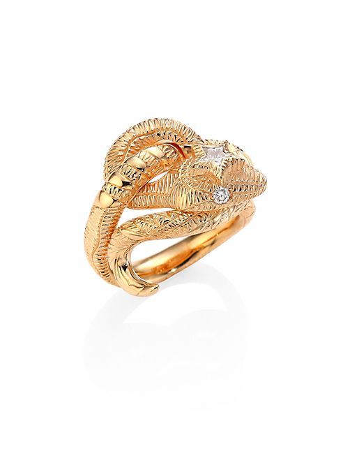 Gucci - Le Marché Des Merveilles Diamond & 18K Pink Gold Ring