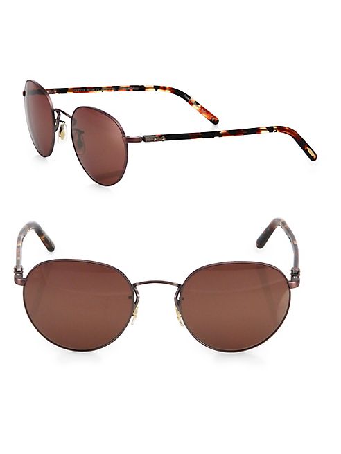 Oliver Peoples - Hassett 52MM Round Sunglasses