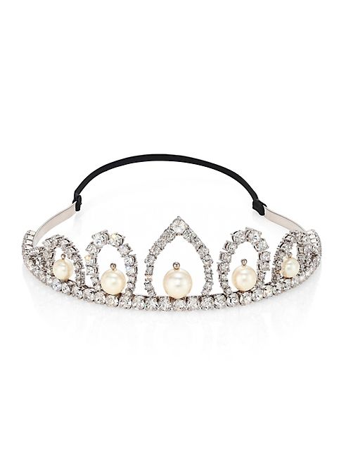 Miu Miu - Crystal and Pearl Tiara