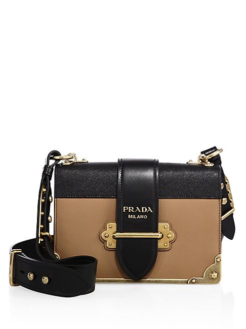 Prada - Cahier Notebook Leather Shoulder Bag