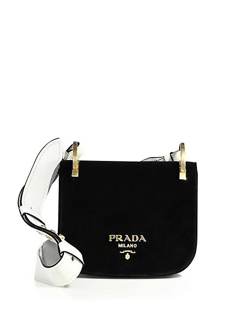 Prada - Pionnière Velvet Saddle Bag