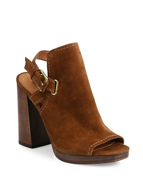 Frye - Karissa Shield Suede Slingback Sandals