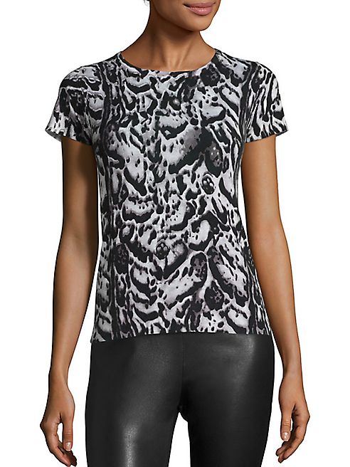 Saks Fifth Avenue Collection - Cashmere Leopard-Print Sweater