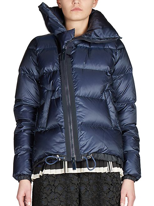 Sacai - Asymmetrical Zip Puffer Jacket