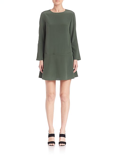 Tibi - Silk Drop-Waist Dress