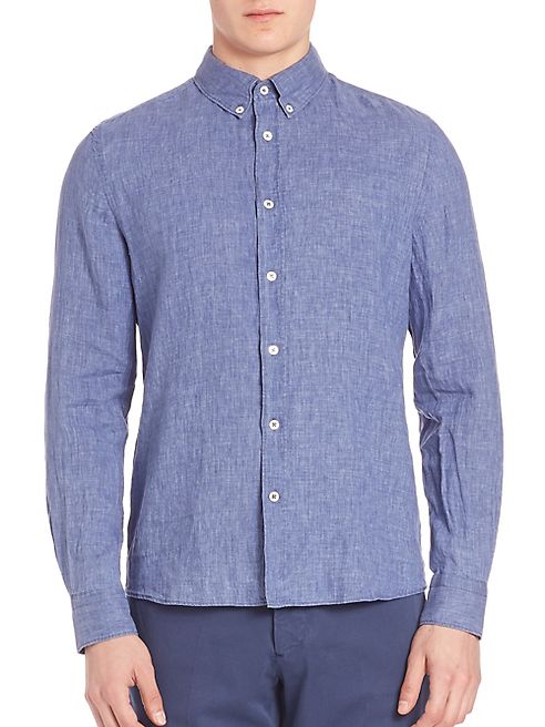 J. Lindeberg - Dani Button-Down Linen Shirt