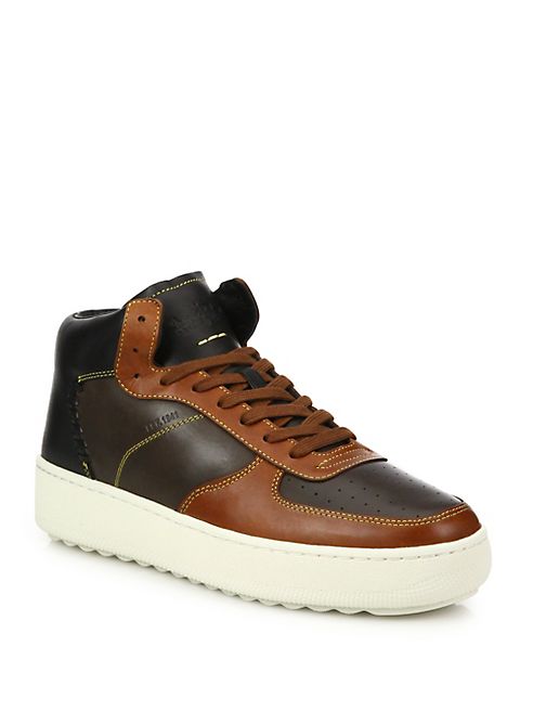 COACH - 1941 Patchwork Leather High-Top Sneakers