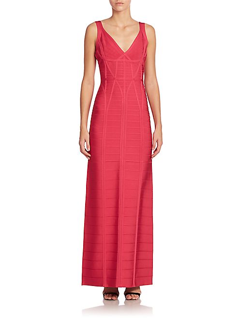 Herve Leger - Sleeveless Bandage Gown