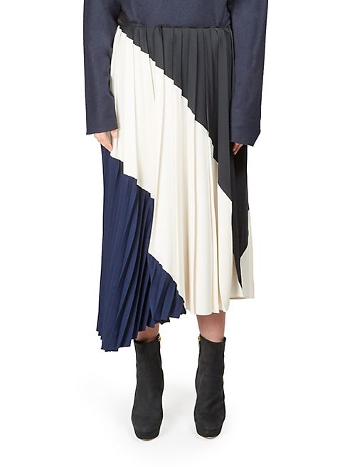 Cédric Charlier - Asymmetrical Pleated Skirt