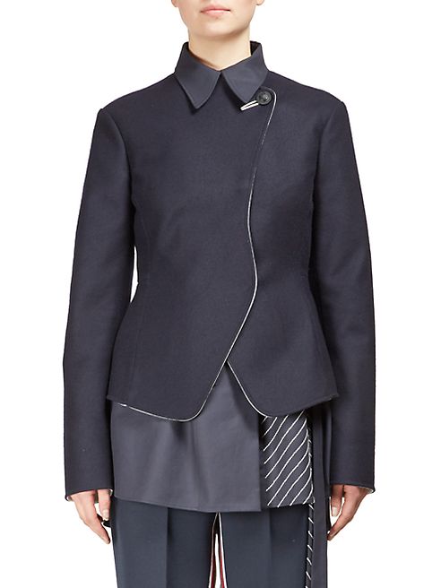 Cédric Charlier - Woolen Double-Breasted Jacket