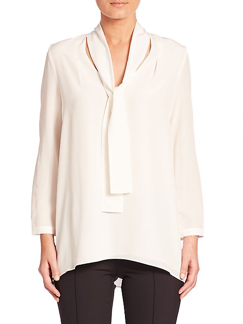 Escada - Silk tie-Neck Blouse