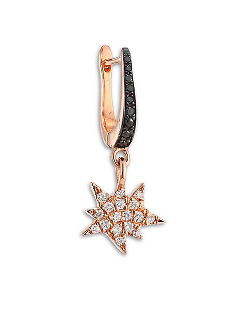 Diane Kordas - Diamond & 18K Rose Gold Cosmos Explosion Earring Charm