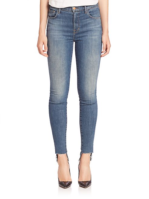 J BRAND - Carolina Super High-Rise Skinny W/ Step Hem