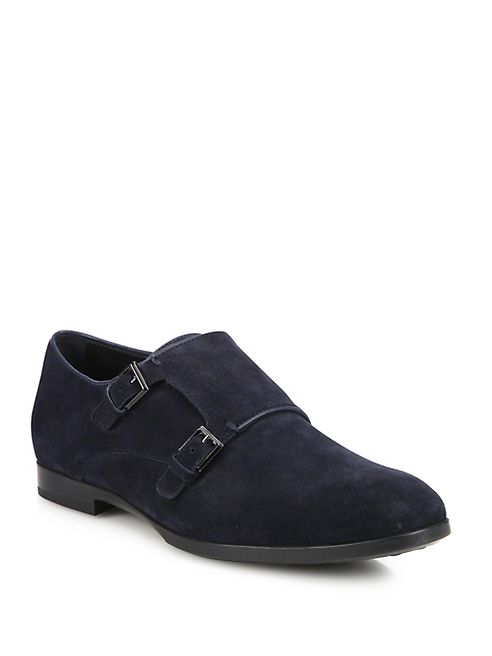 Tod's - Suede Double Monk Loafers