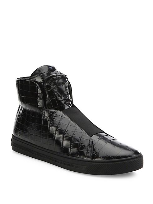 Versace - Palazzo Idol Medusa Leather Sneakers