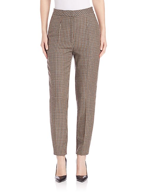 Escada - Slim Checkered Pants