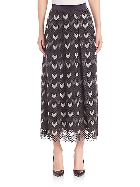 Escada - Ankle Length Herringbone Skirt