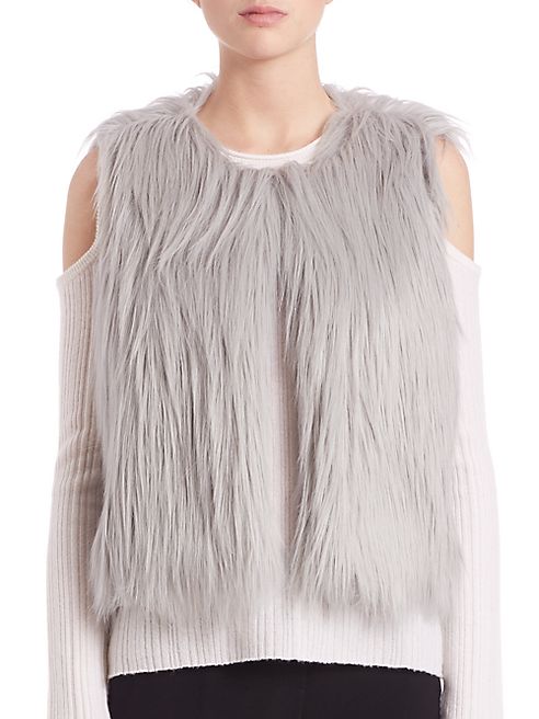 Elie Tahari - Lilian Faux Fur Vest