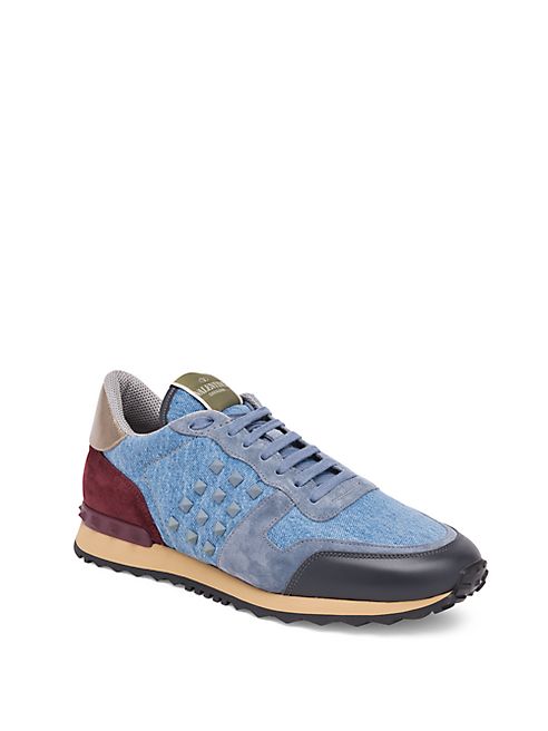 Valentino - Denim Rock Runner Sneakers