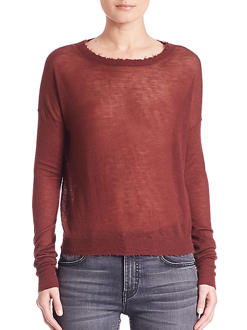 Helmut Lang - Cashmere Raw-Edge Sweater