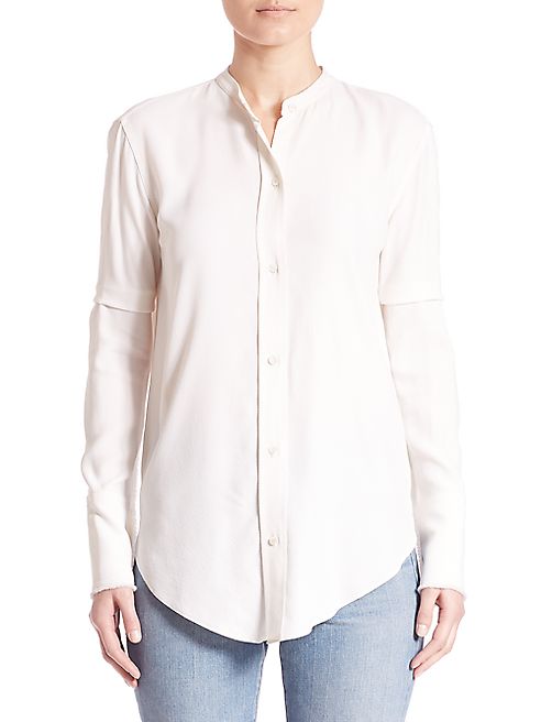 Helmut Lang - Long Sleeve Back-Knotted Blouse