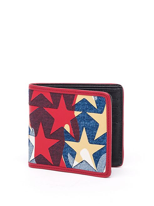 Valentino - Laminated Camouflage Stars Billfold Wallet