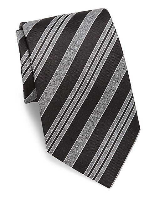 Giorgio Armani - Multi-Striped Slim Silk Tie