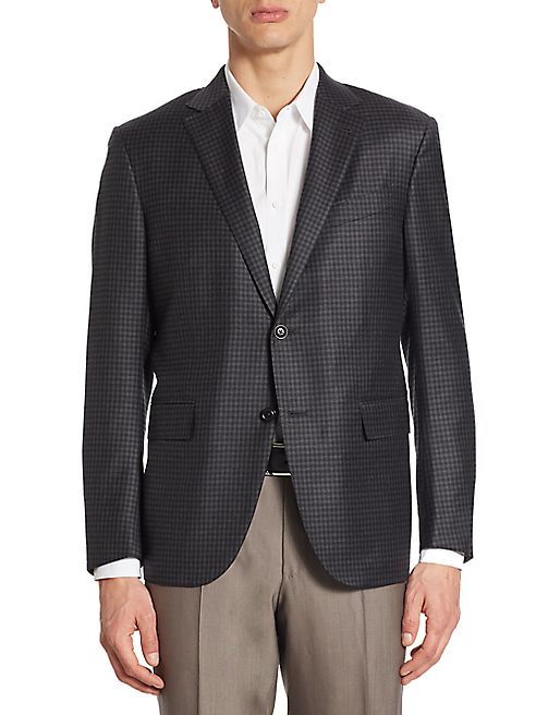 Ermenegildo Zegna - Regular-Fit Check Wool Sportcoat