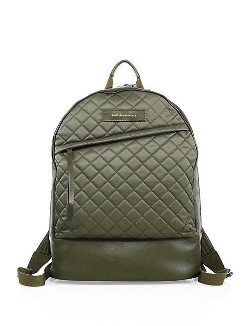 WANT Les Essentiels - Quilted Polyester & Leather Backpack