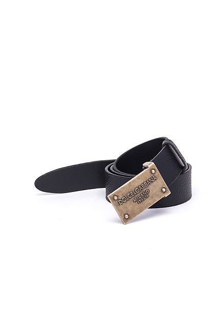 Dolce & Gabbana - Milano Italia Calf Leather Belt