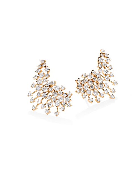 Hueb - Luminus Diamond & 18K Yellow Gold Ear Cuffs