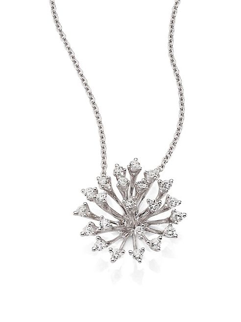 Hueb - Luminus Diamond & 18K White Gold Pendant Necklace