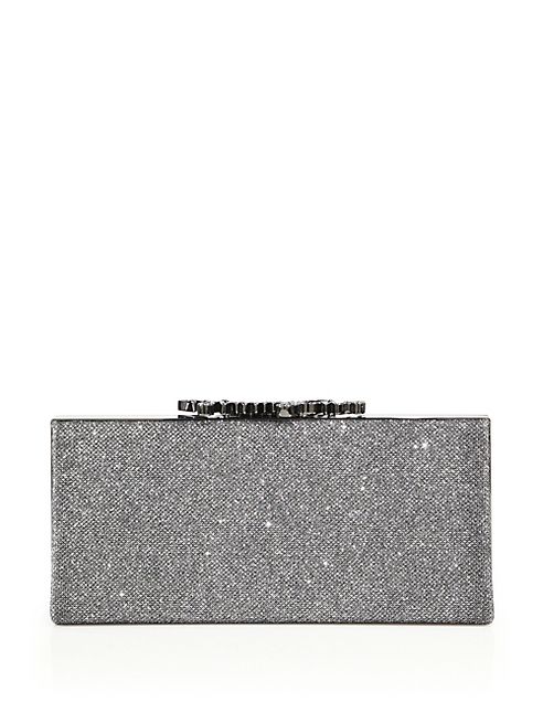 Jimmy Choo - Celeste Glitter Suede Clutch