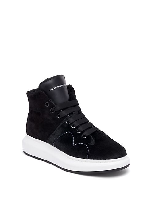 Alexander McQueen - Pony Hair Lace-Up Sneakers