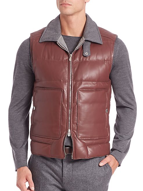 Brunello Cucinelli - Leather Vest