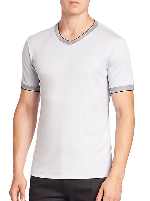 Giorgio Armani - Regular Fit V-Neck Tee