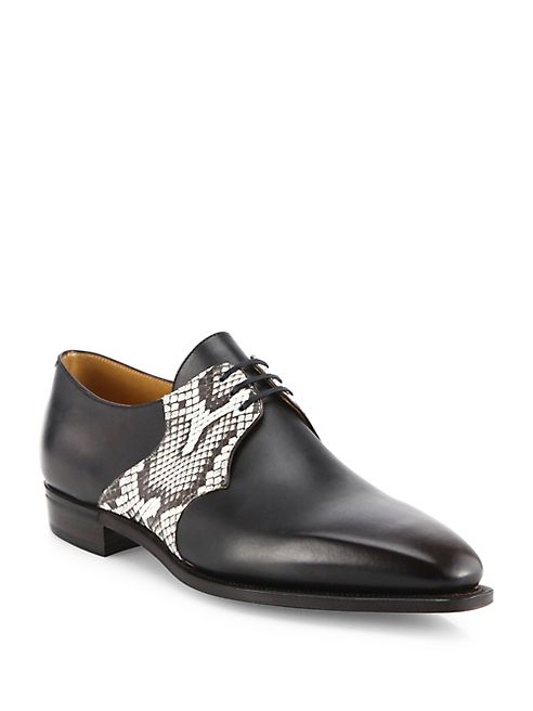 Corthay - Sade Python Saddle Dress Shoes