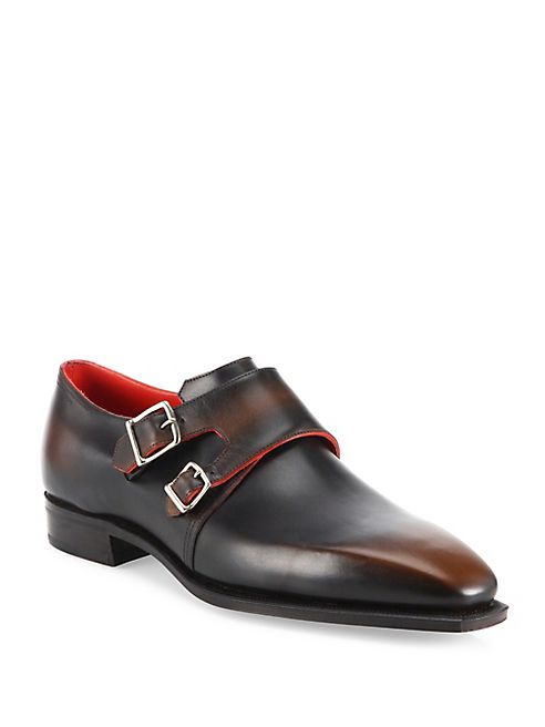 Corthay - Arca Double Monk-Strap   Leather Shoes