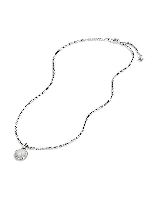 David Yurman - Pearl Necklace with Diamonds